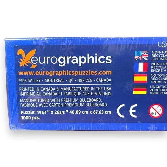 Eurographics Simon Treadwell 1000 PC Puzzle Santas Workshop Toy Train Cat Dog - Picture 6 of 10